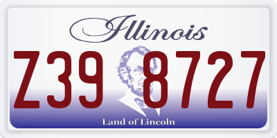 IL license plate Z398727