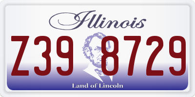 IL license plate Z398729
