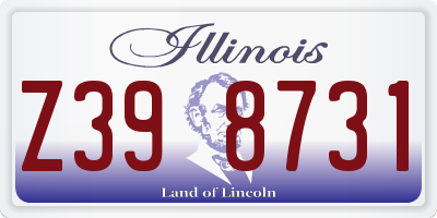 IL license plate Z398731