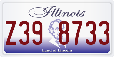 IL license plate Z398733