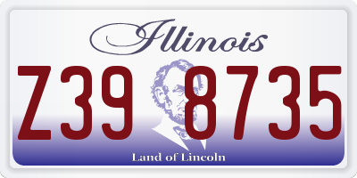 IL license plate Z398735
