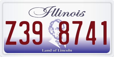 IL license plate Z398741