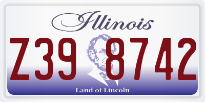 IL license plate Z398742