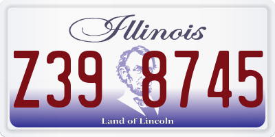 IL license plate Z398745