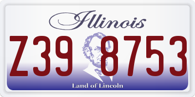 IL license plate Z398753