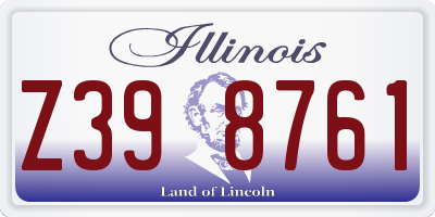 IL license plate Z398761