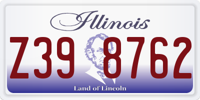 IL license plate Z398762