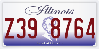 IL license plate Z398764