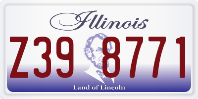 IL license plate Z398771