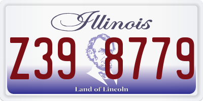 IL license plate Z398779