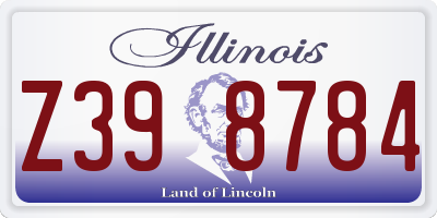 IL license plate Z398784