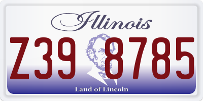 IL license plate Z398785