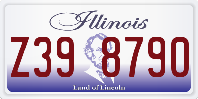 IL license plate Z398790