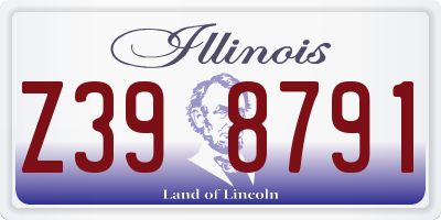 IL license plate Z398791