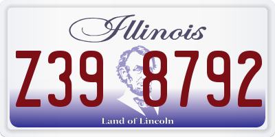 IL license plate Z398792