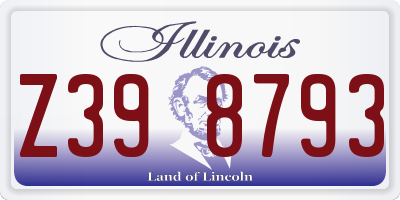 IL license plate Z398793