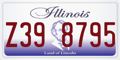 IL license plate Z398795