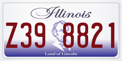 IL license plate Z398821