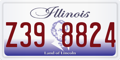 IL license plate Z398824