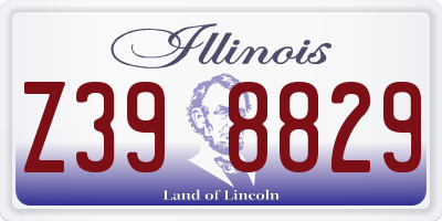 IL license plate Z398829