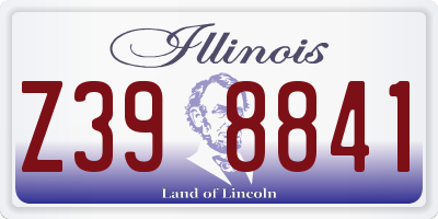 IL license plate Z398841