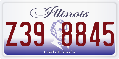 IL license plate Z398845