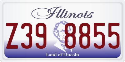 IL license plate Z398855