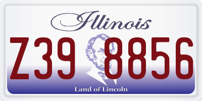IL license plate Z398856