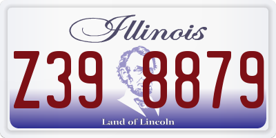 IL license plate Z398879