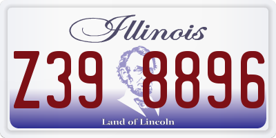 IL license plate Z398896