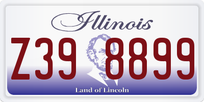 IL license plate Z398899