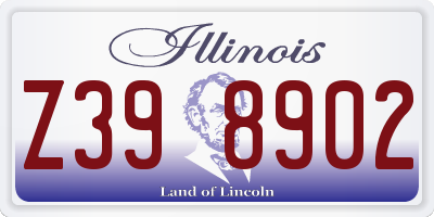 IL license plate Z398902