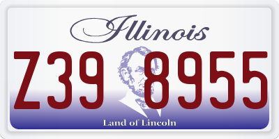 IL license plate Z398955