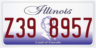 IL license plate Z398957