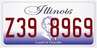 IL license plate Z398969