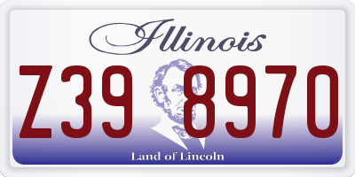 IL license plate Z398970