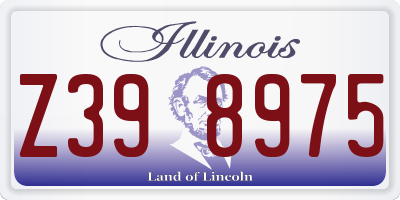 IL license plate Z398975