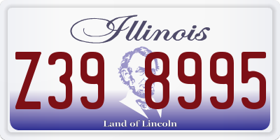 IL license plate Z398995