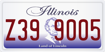 IL license plate Z399005