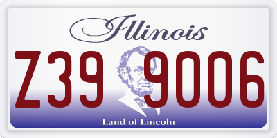IL license plate Z399006