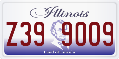 IL license plate Z399009