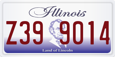 IL license plate Z399014