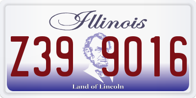 IL license plate Z399016