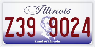 IL license plate Z399024