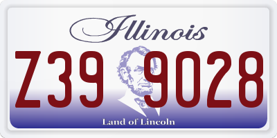 IL license plate Z399028