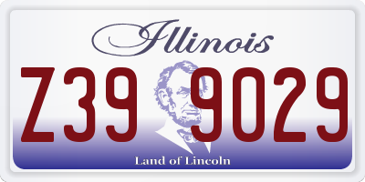 IL license plate Z399029
