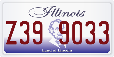 IL license plate Z399033
