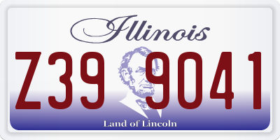 IL license plate Z399041