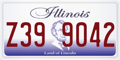 IL license plate Z399042