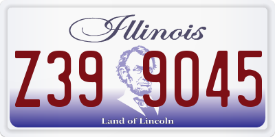 IL license plate Z399045